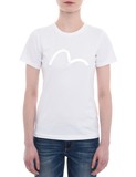 白色閃光浮凸海鷗T恤